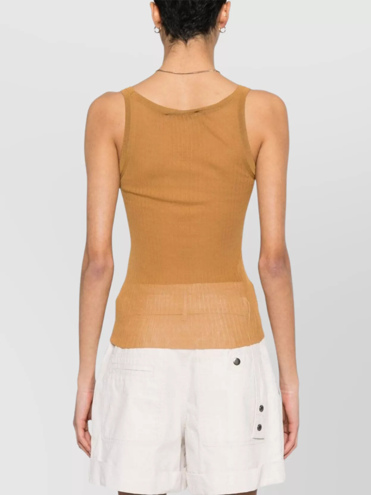 Max Mara Semi-sheer Fine-ribbed Top