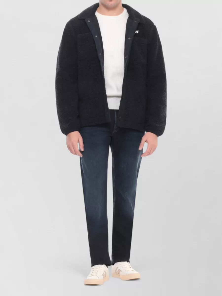 K-Way Mens Sherpa Effect Jacket Long Sleeves