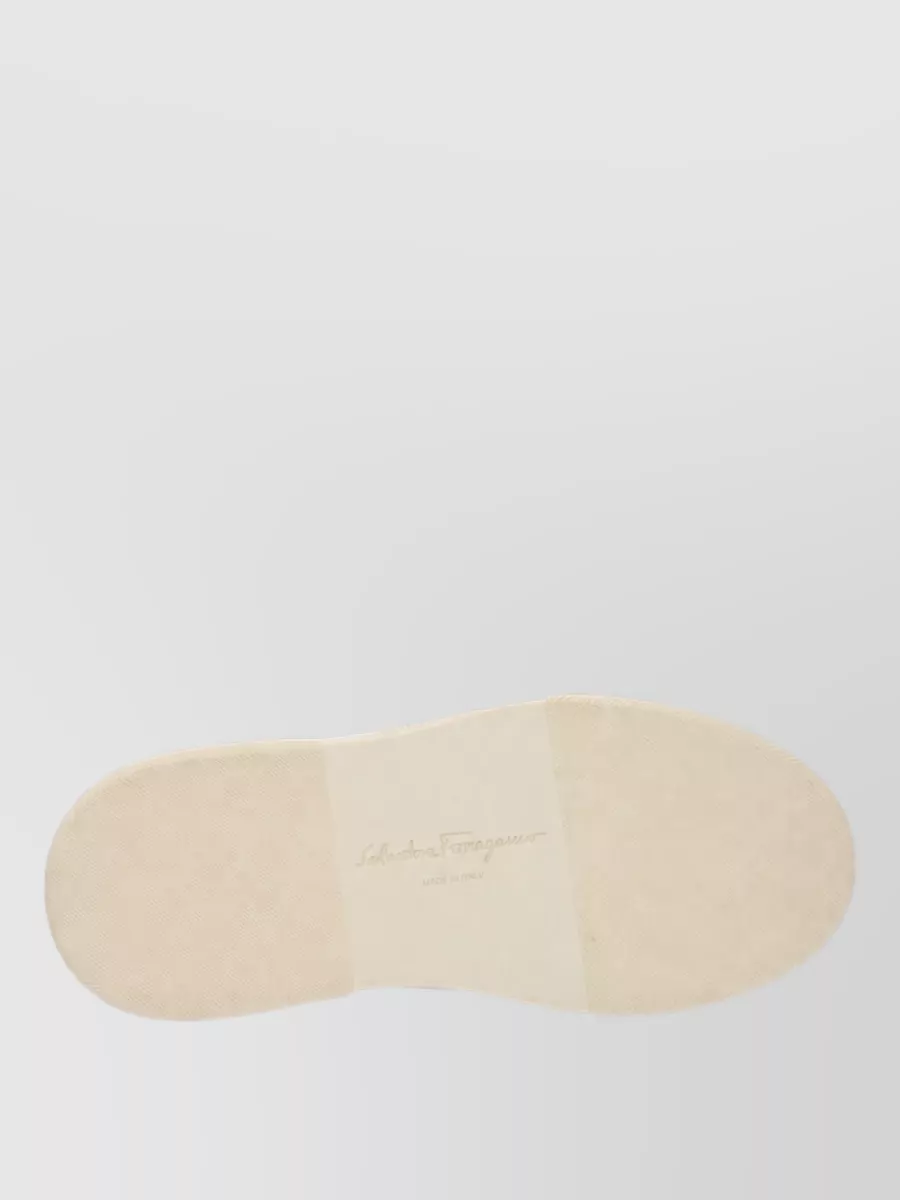 Ferragamo Leather Low-Top Sneakers