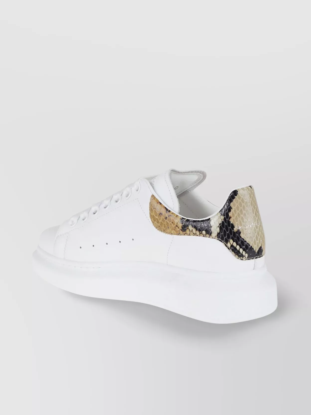 Alexander Mcqueen Oversized Leather Platform Sneakers