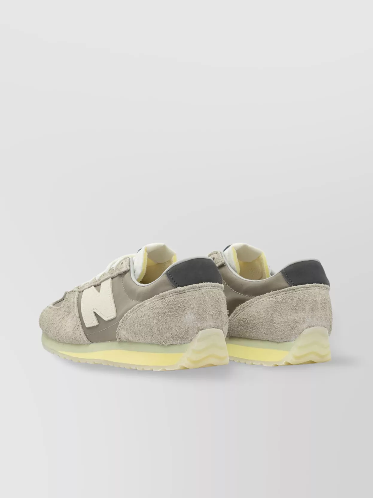 New Balance Rubber Sole Suede Panels Sneakers Slip-On