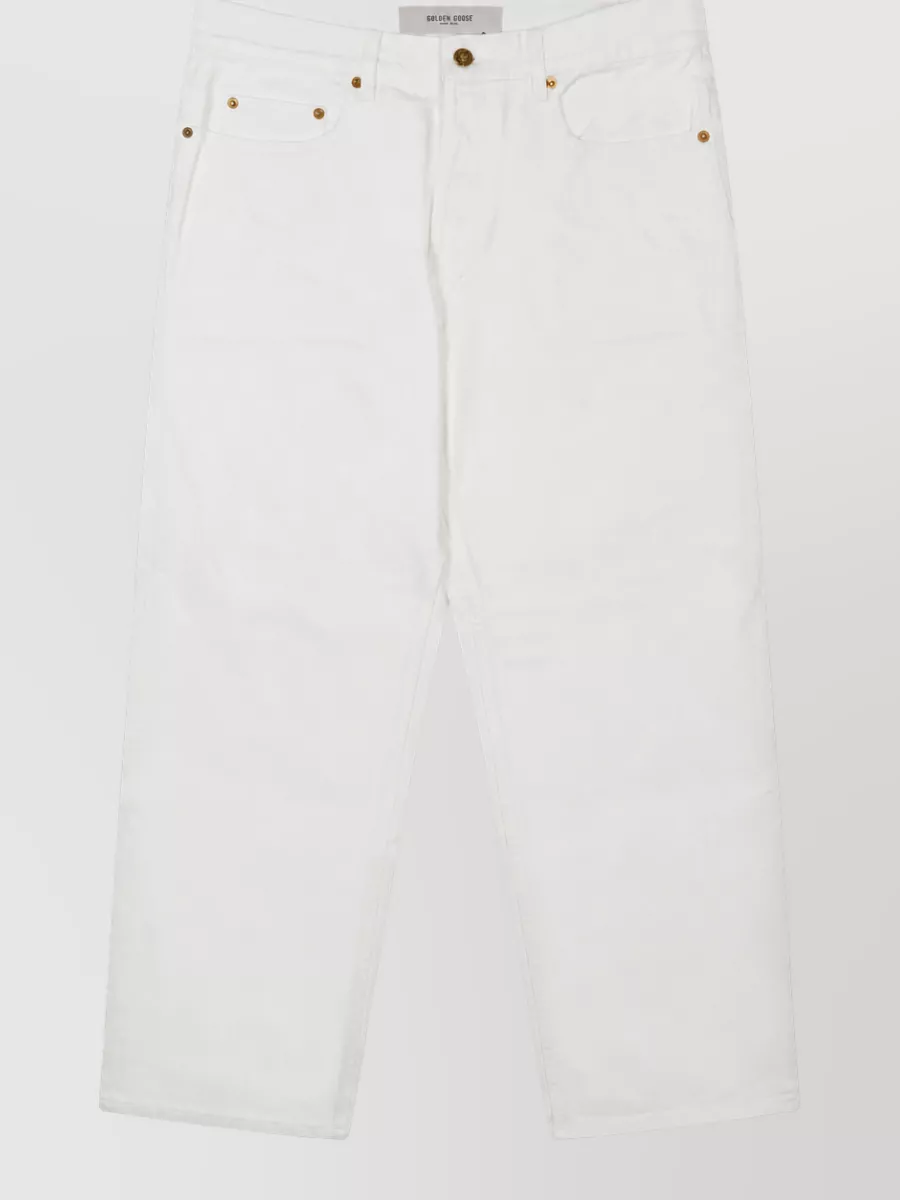 Golden Goose Straight Leg Denim Jeans Five Pocket Design