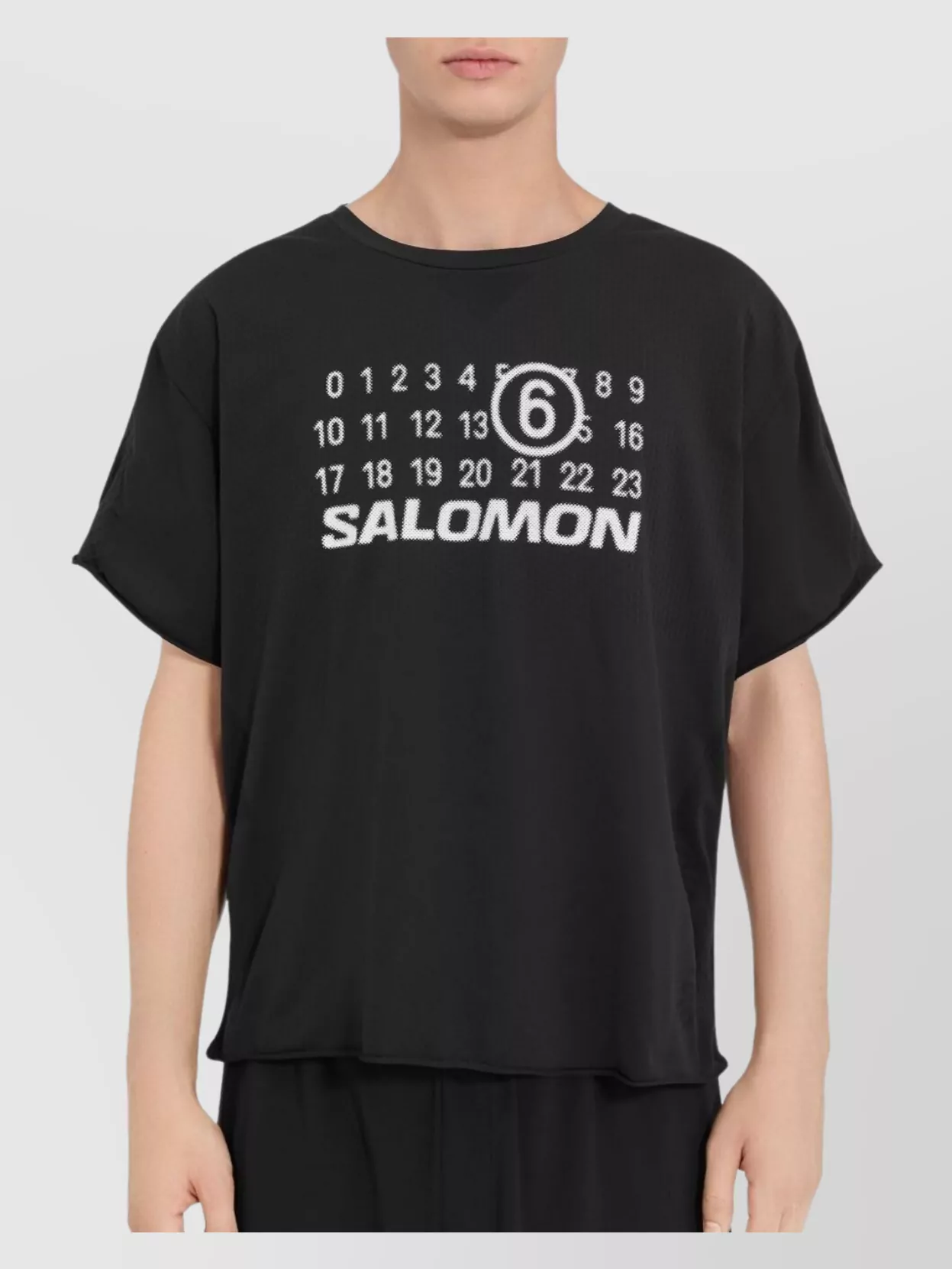 Mm6 Maison Margiela Number Logo Crew Neck T-Shirt