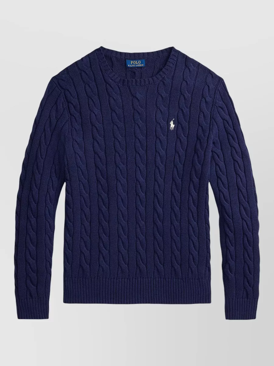 Polo Ralph Lauren cable-knit cotton crewneck jumper