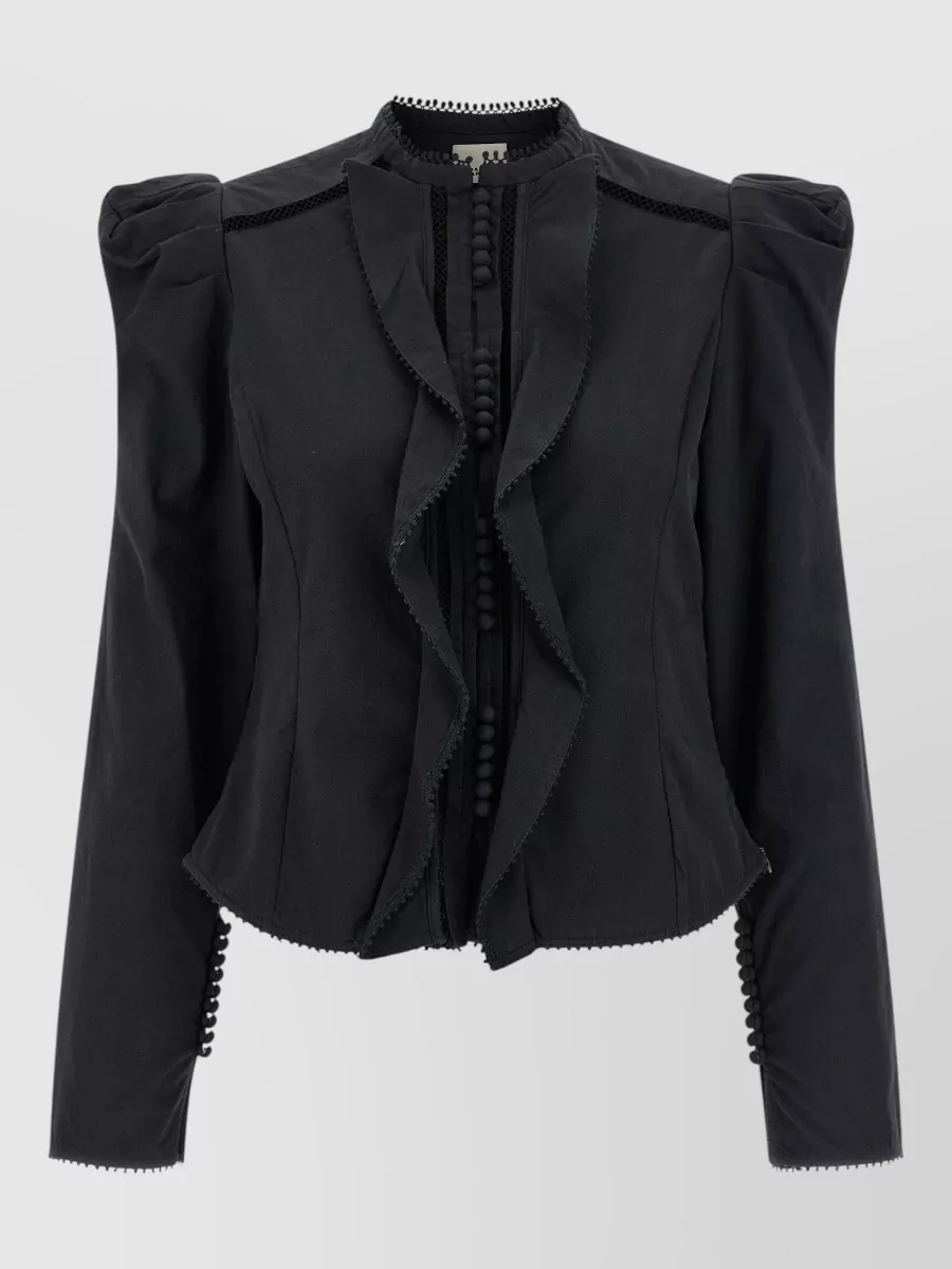 Isabel Marant cotton ruffled long-sleeve shirt