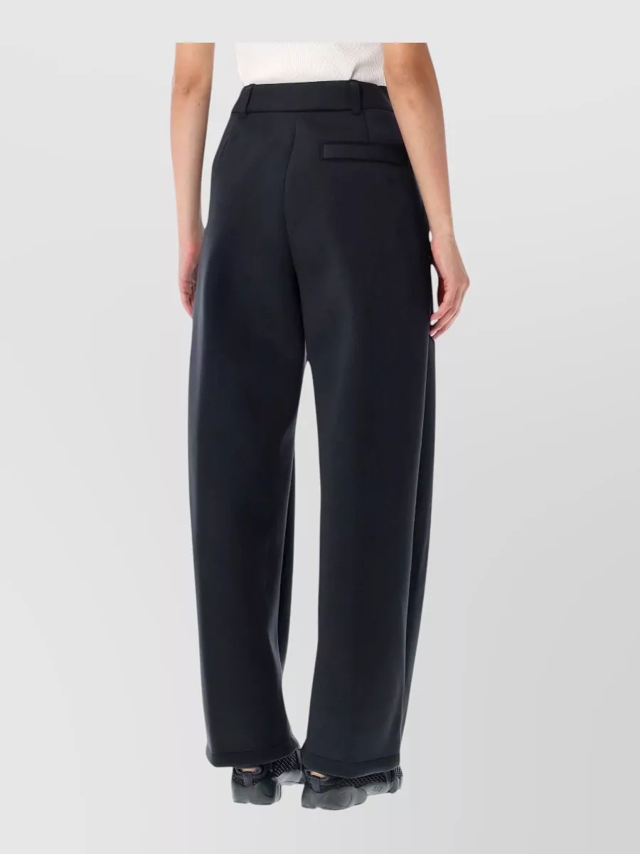 Nike Fleece Mid-Rise Pleated Wide-Leg Trousers