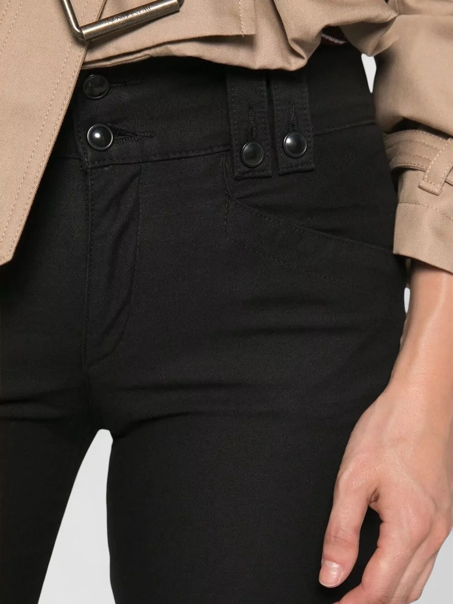 Isabel Marant Denim High-Rise Cropped Capri Pants