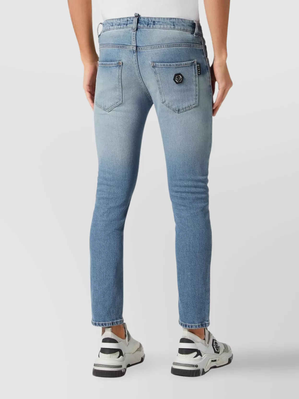 Philipp Plein Mid-Wash Five-Pocket Trousers Back Pocket
