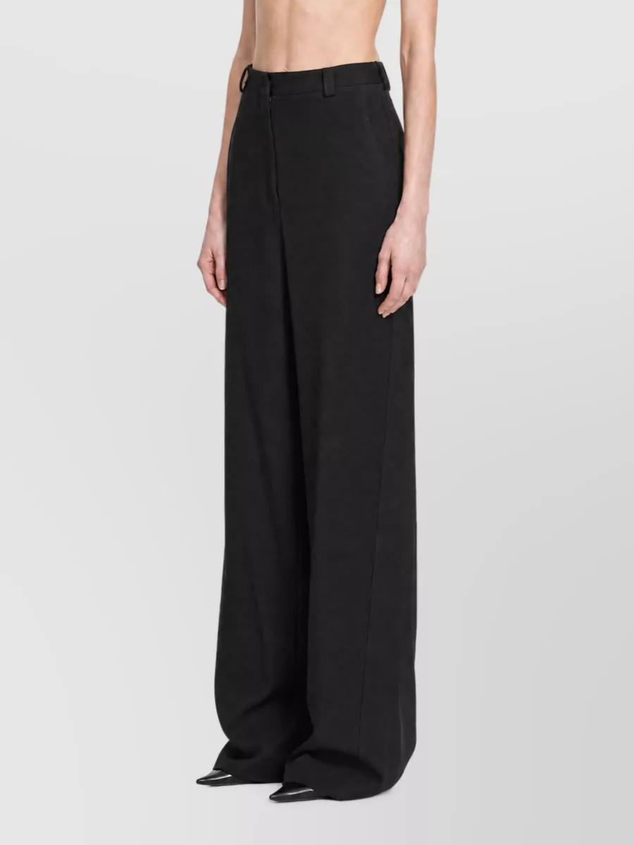Balenciaga Wool Wide-Leg Trousers
