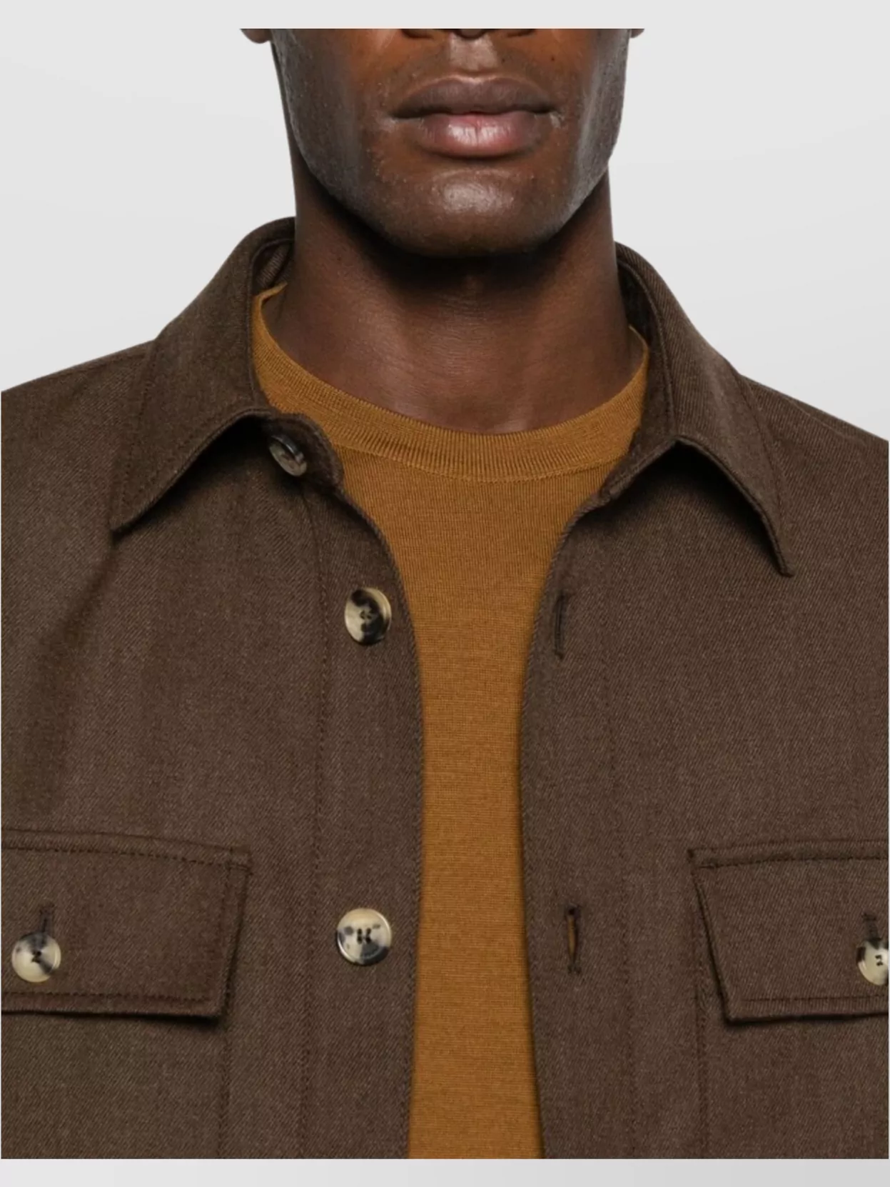 Jacob Cohen Wool Shirt Jacket With Long Sleeves And Collar