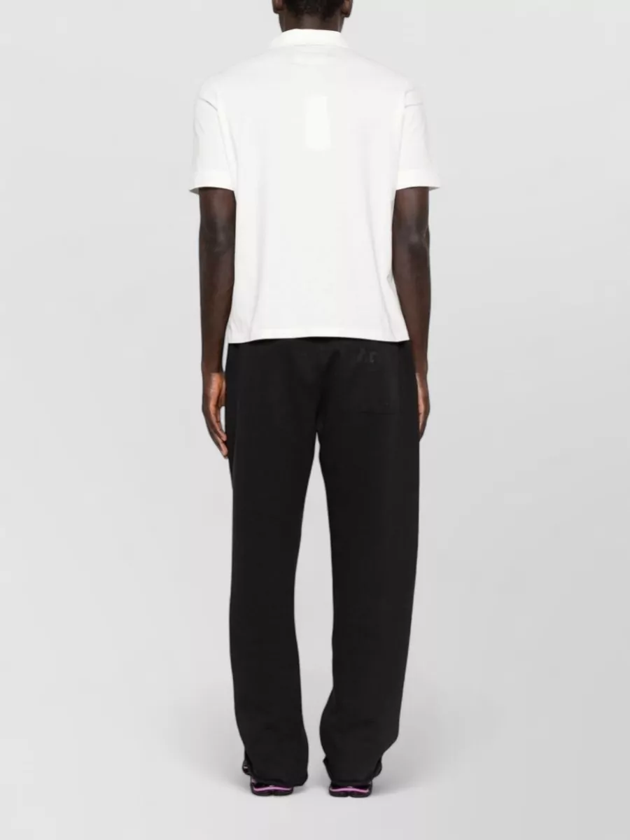 Mm6 Maison Margiela Cotton Short-Sleeve Polo Shirt