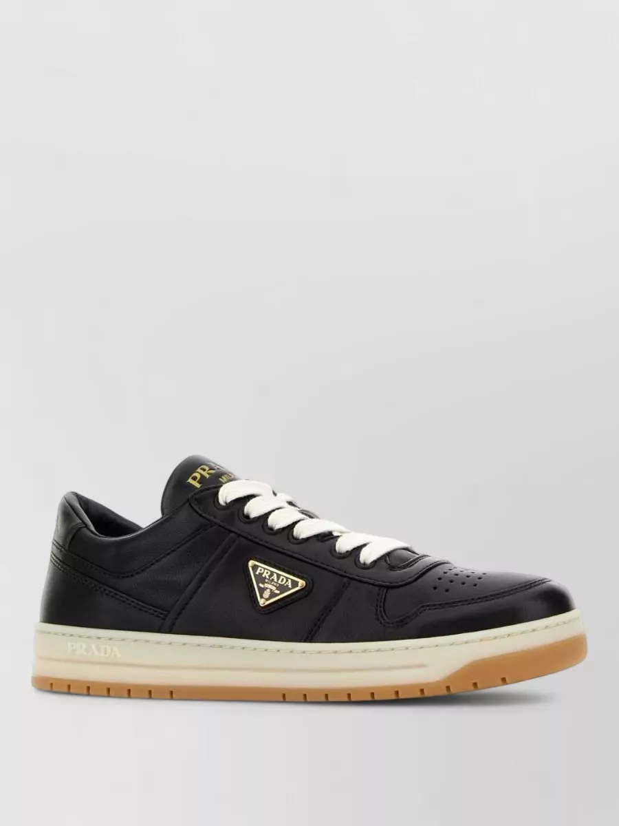 Prada Nappa Leather Downtown Low Top Sneakers