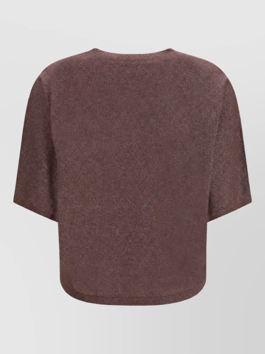 Brunello Cucinelli Cashmere Silk Short-Sleeve Sweater