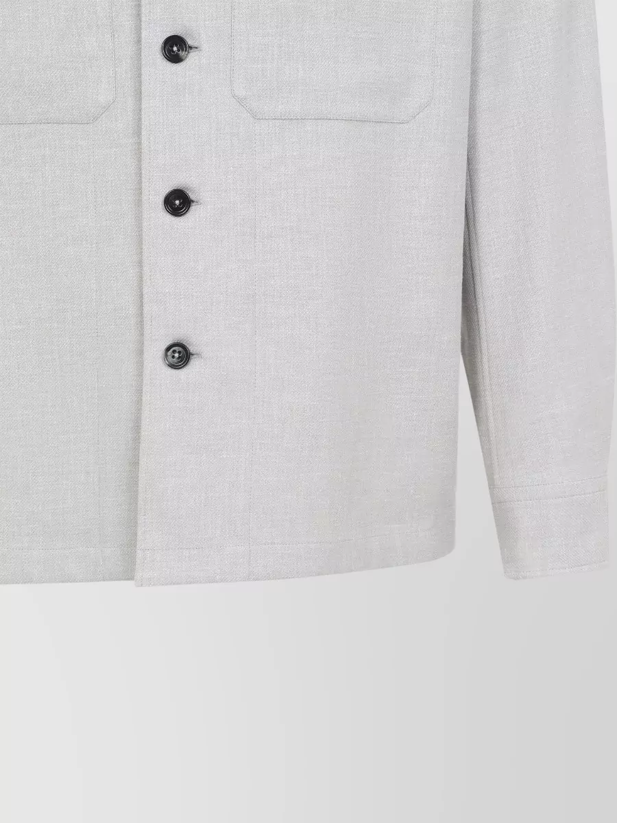 Zegna Linen Shirt Jacket