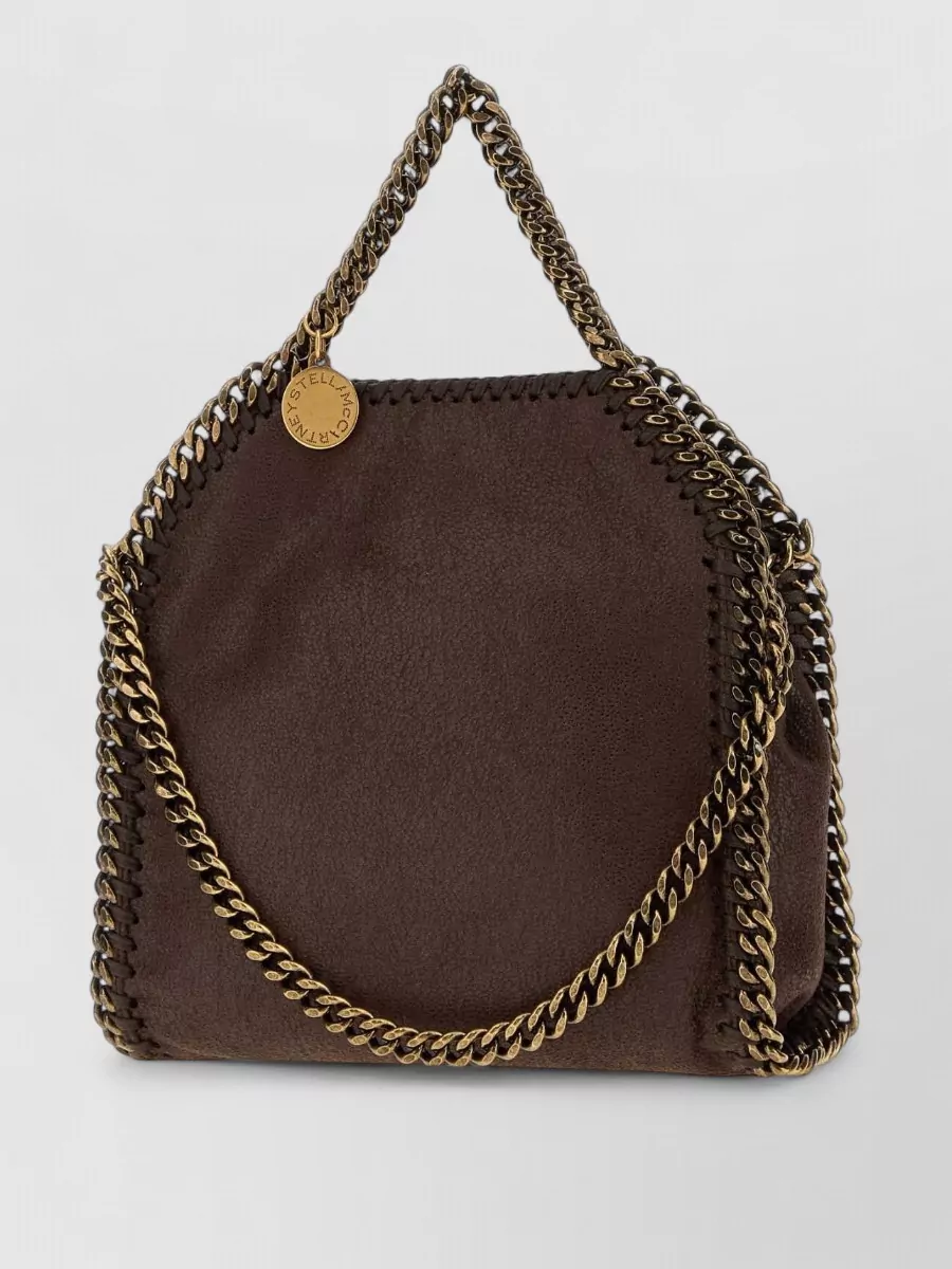 Stella Mccartney Falabella tiny suede clutch bag