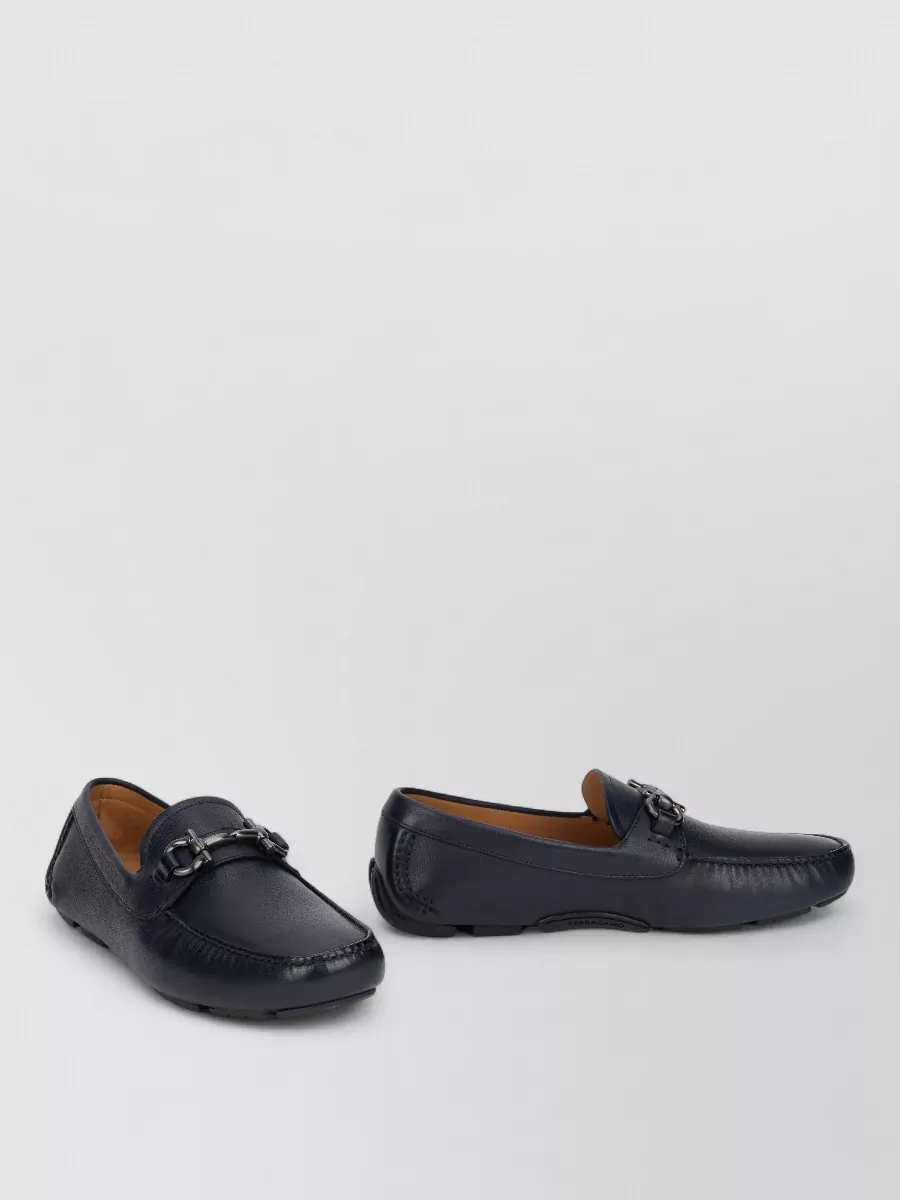Ferragamo leather driver loafers