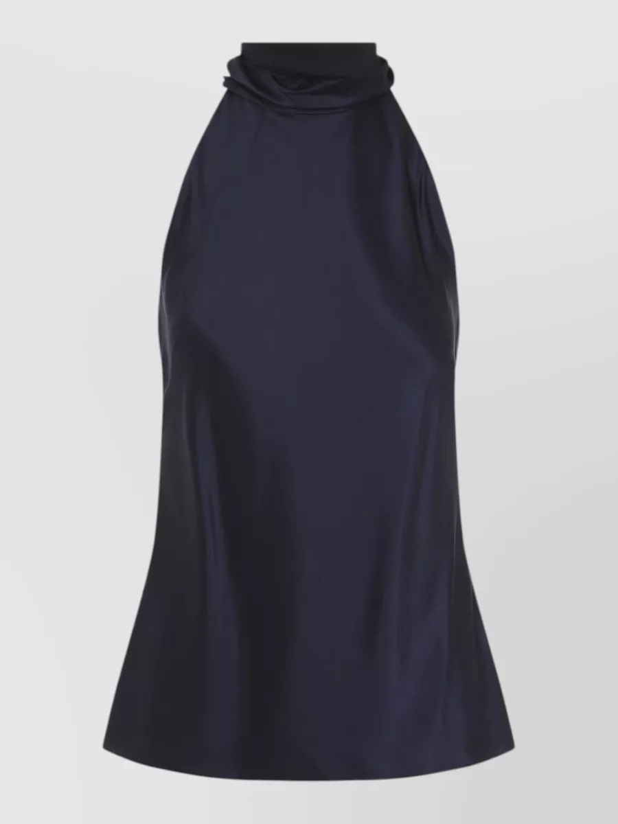 Ralph Lauren Collection Chilton Halterneck Sleeveless Satin Top