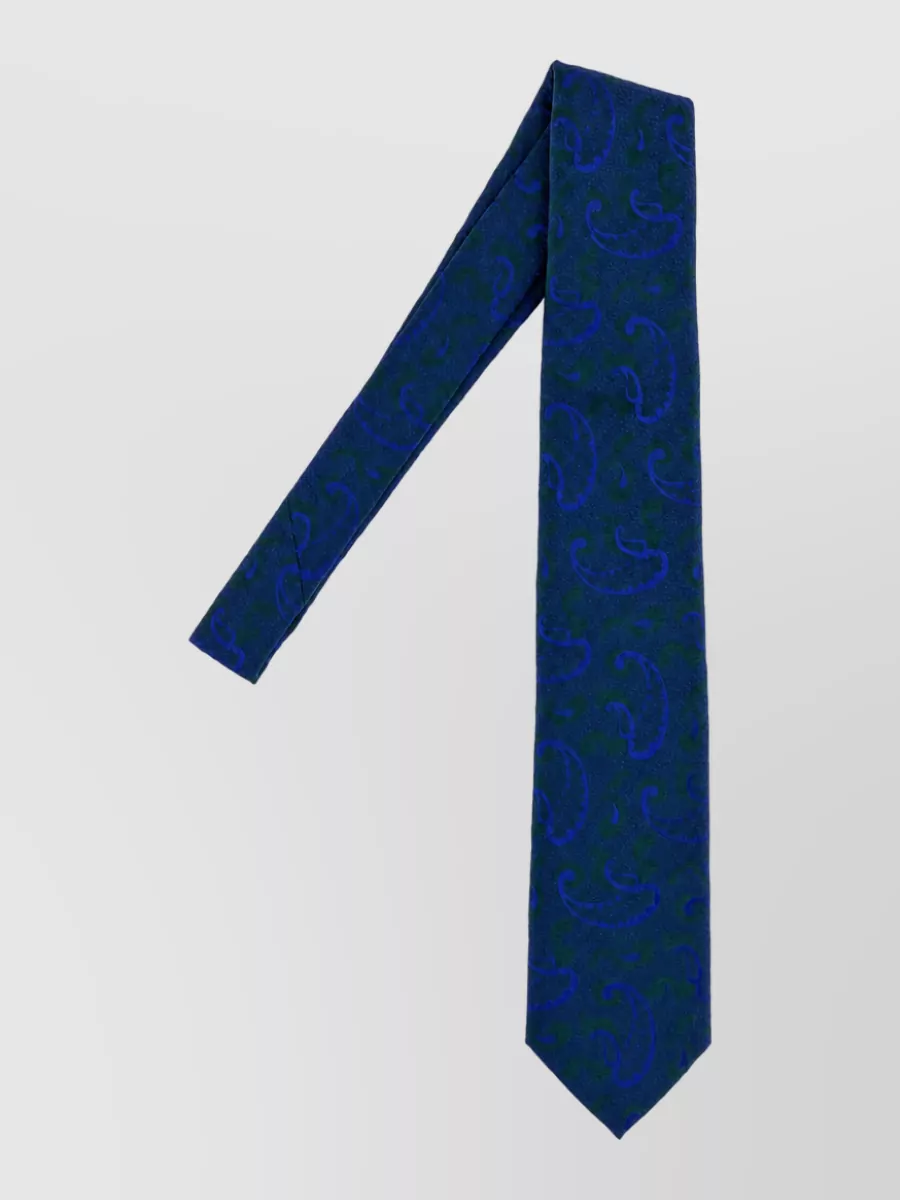 Brioni embroidered silk tie