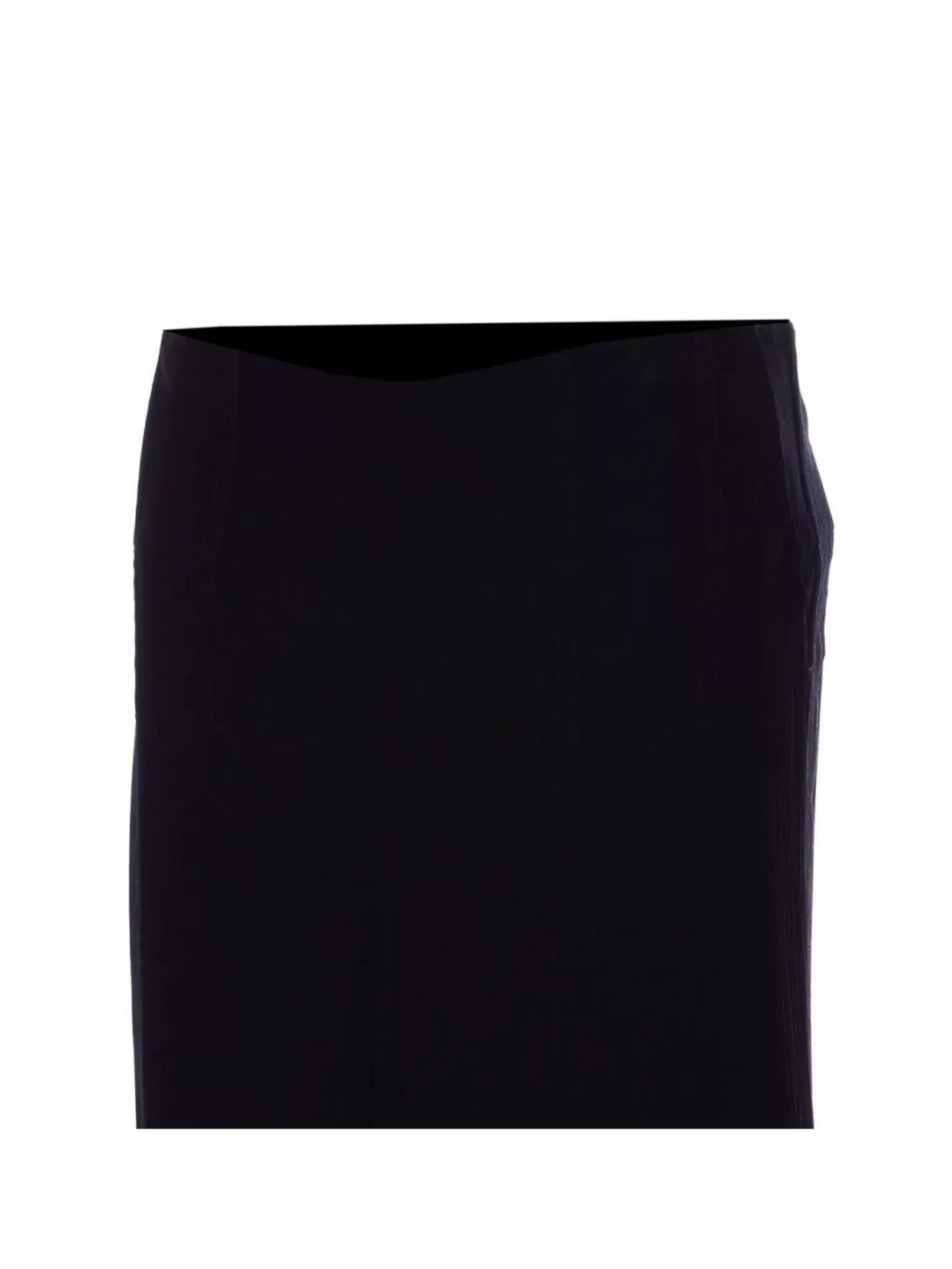 VICTORIA BECKHAM ASYMMETRIC HEM MIDI SKIRT WITH SHEER OVERLAY