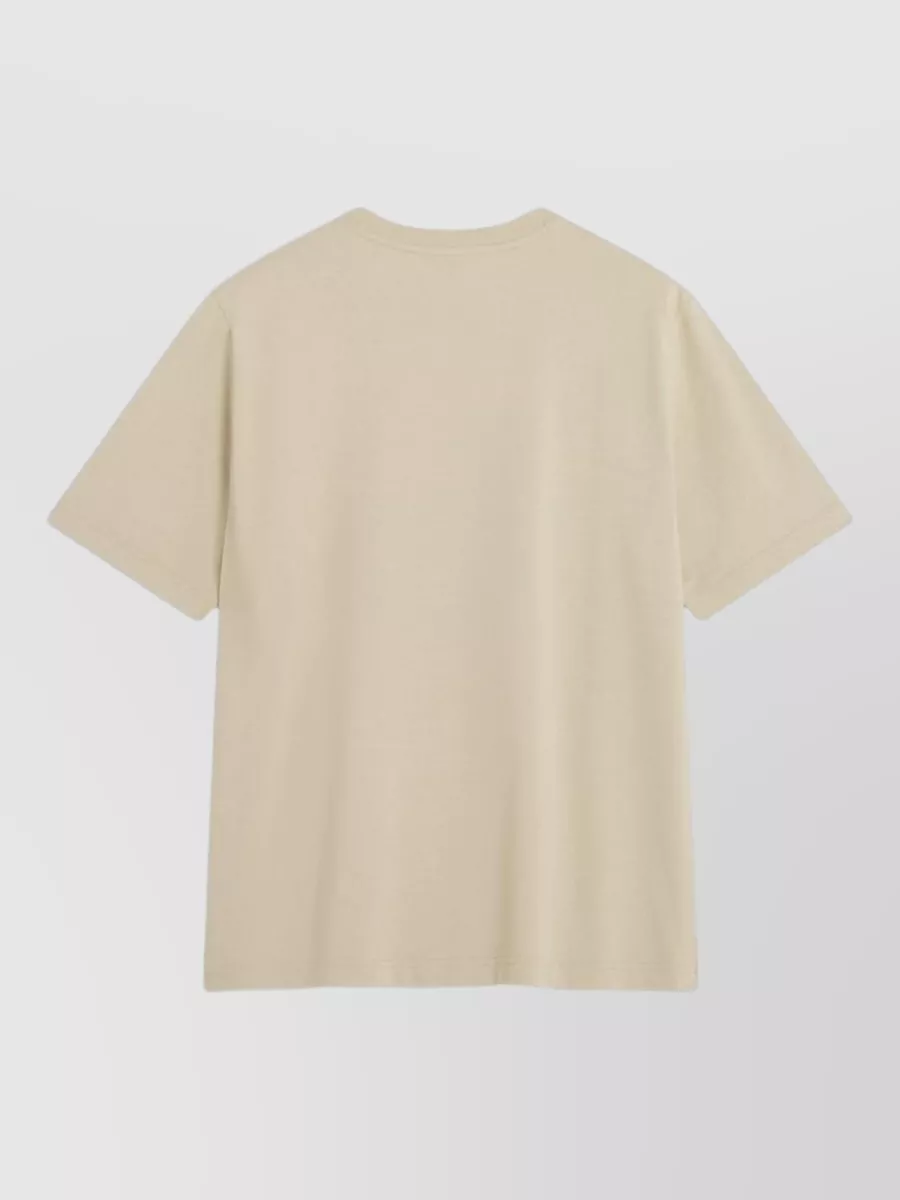 Maison Kitsuné Organic Cotton Fox Head Embroidered T-Shirt