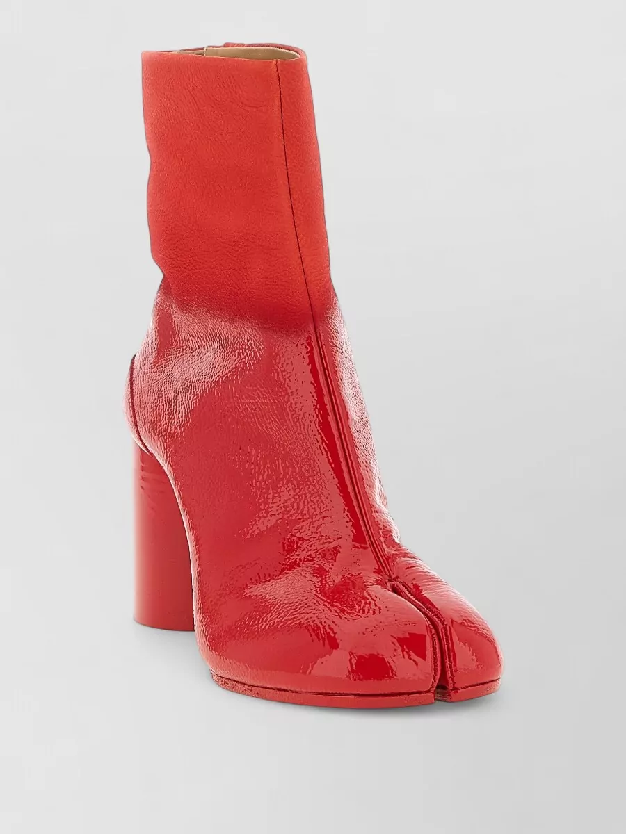 Maison Margiela Leather Tabi Ankle Boots