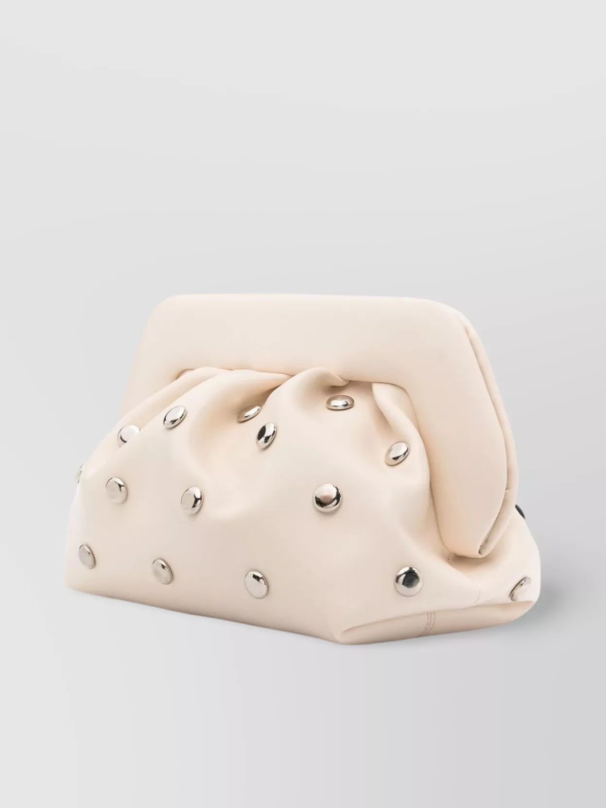 Themoirè Beads Clutch Bag Studded Design