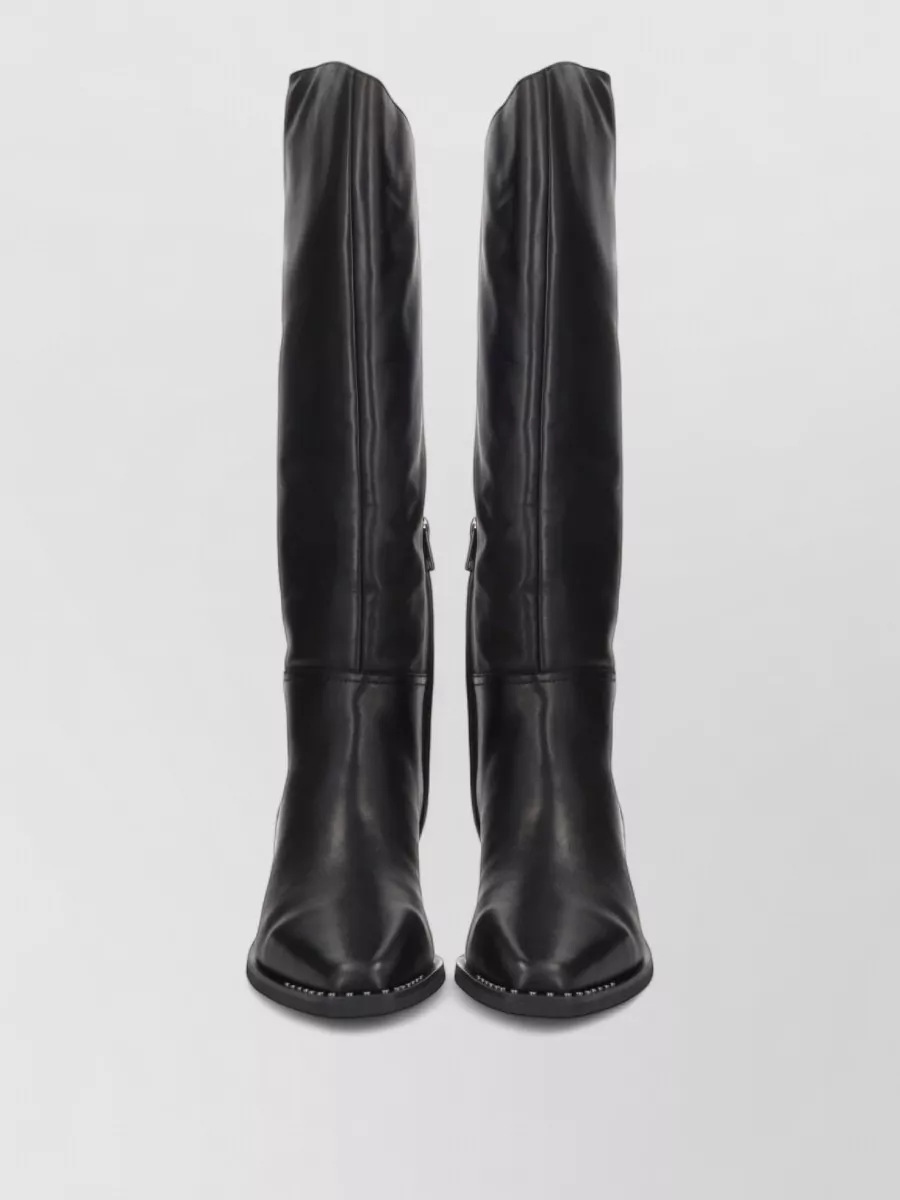 Ash leather western boots