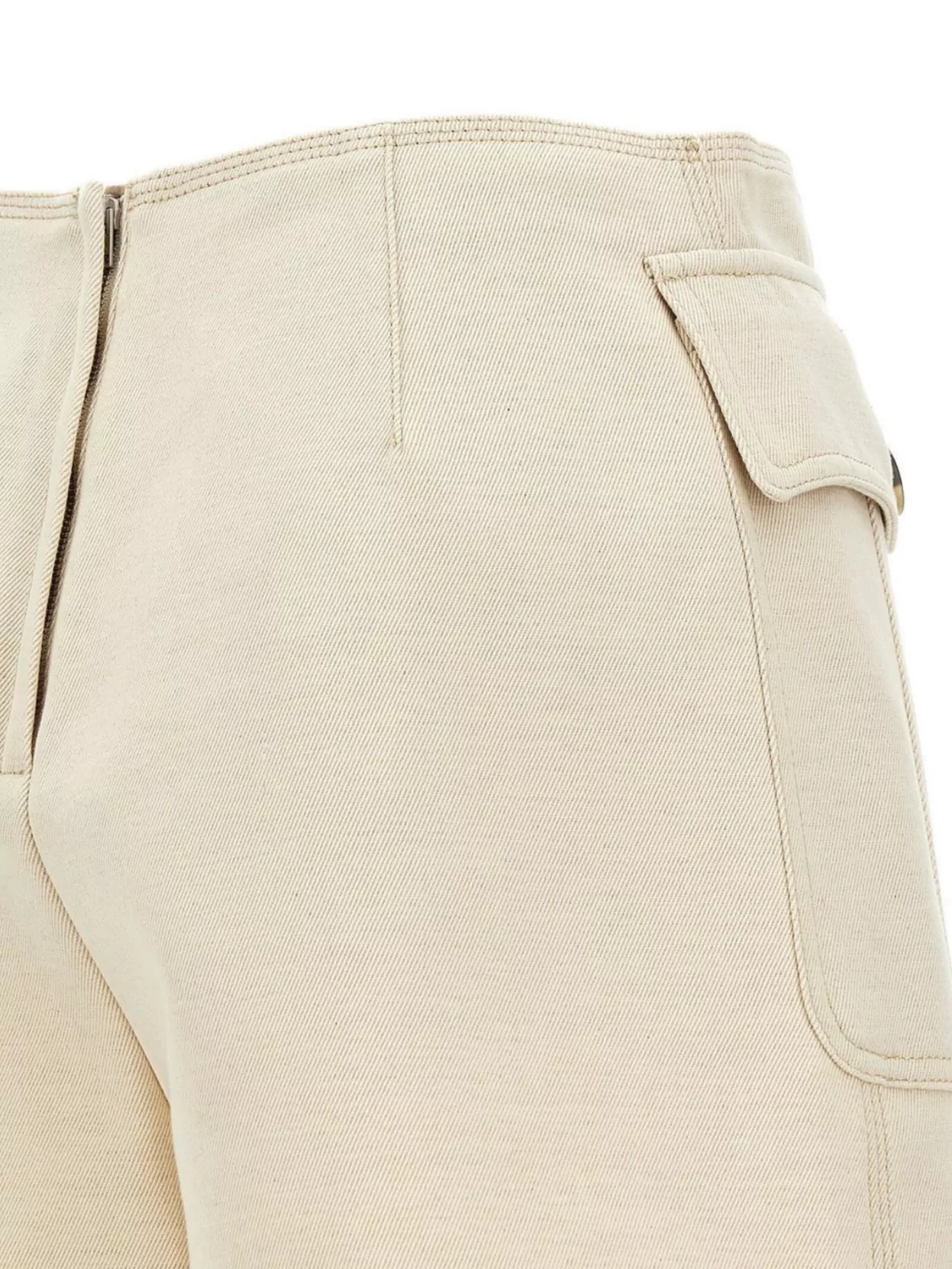 Shop Philosophy Canvas Skort With Asymmetrical Button Detail