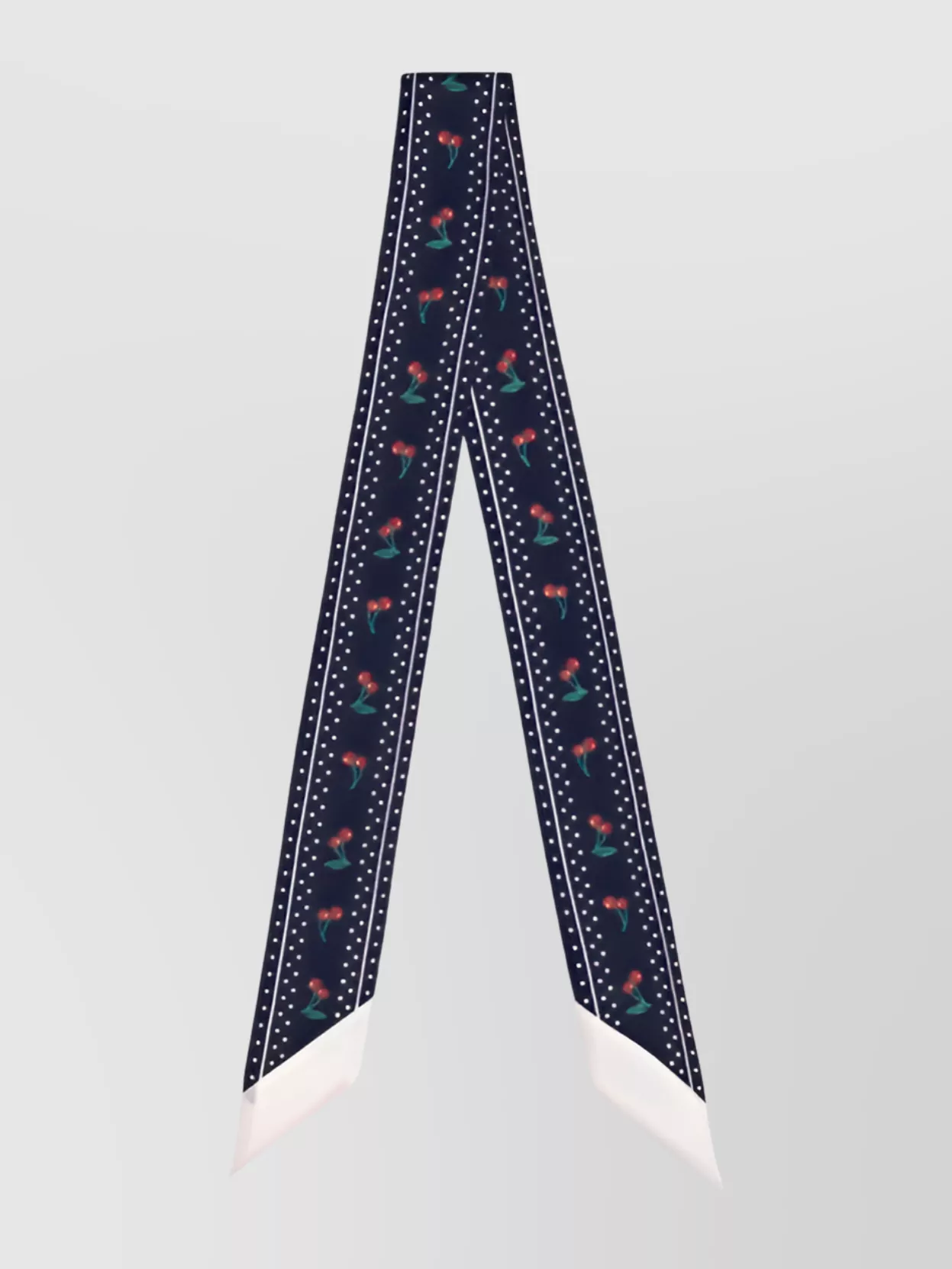 Valentino Garavani Cherry And Polka Dot Triangular Scarf