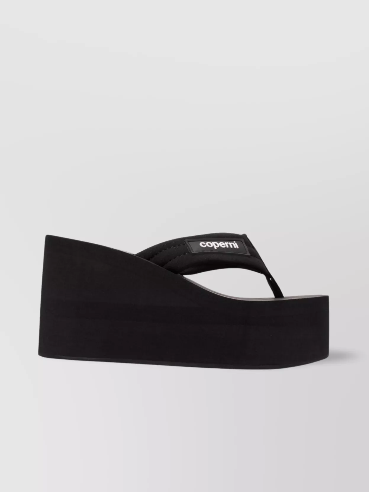 Shop Coperni Textile Platform Wedge Sandals