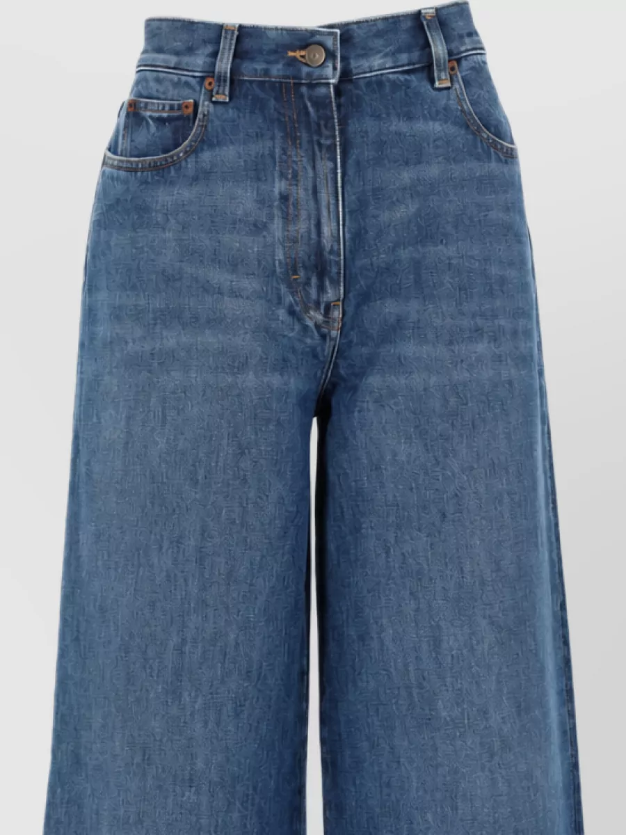 Valentino Denim Straight-Leg Jeans