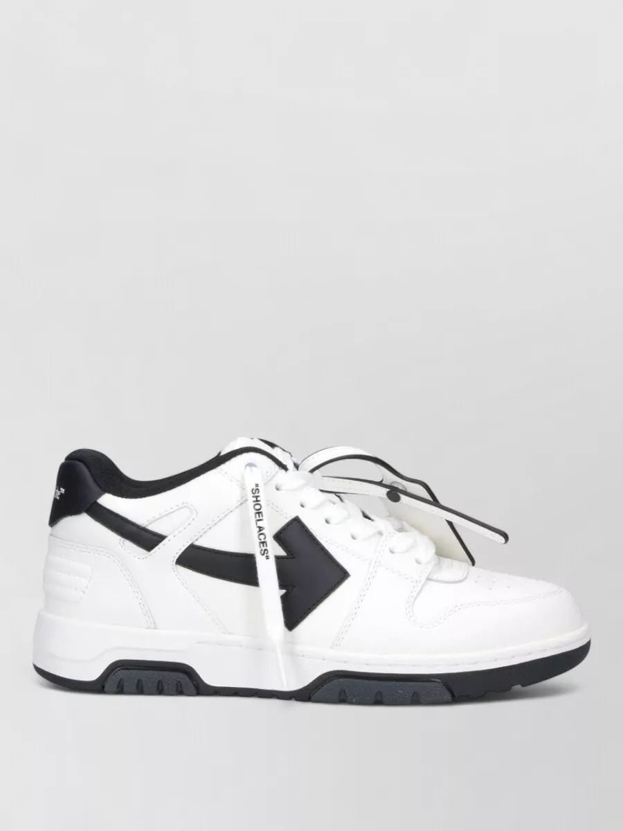 Off-White leather low-top sneakers