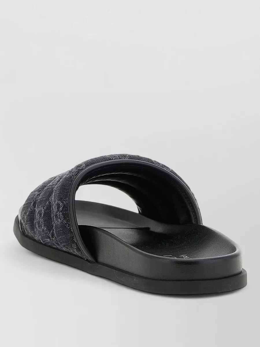 Gucci Denim Quilted Slides
