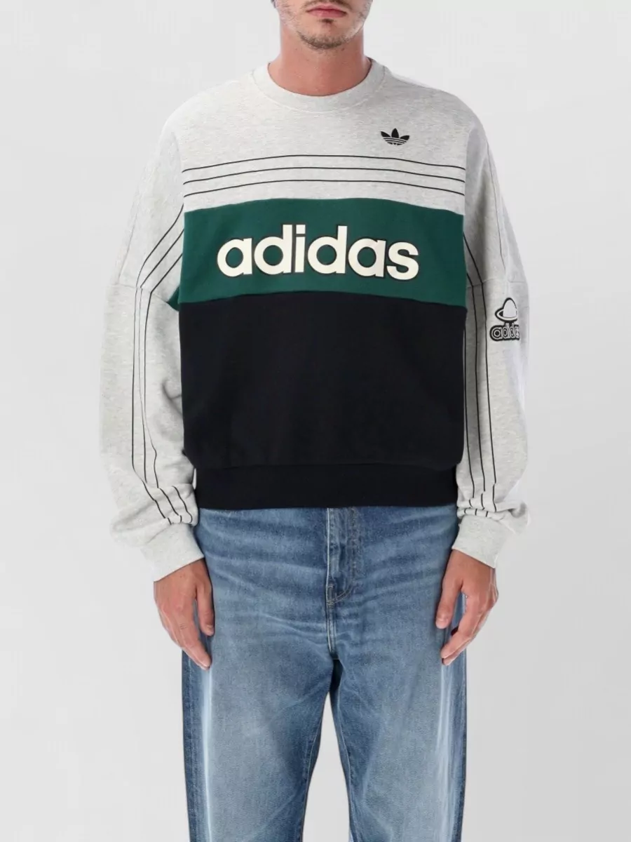 Adidas Originals cotton oversized crewneck sweatshirt