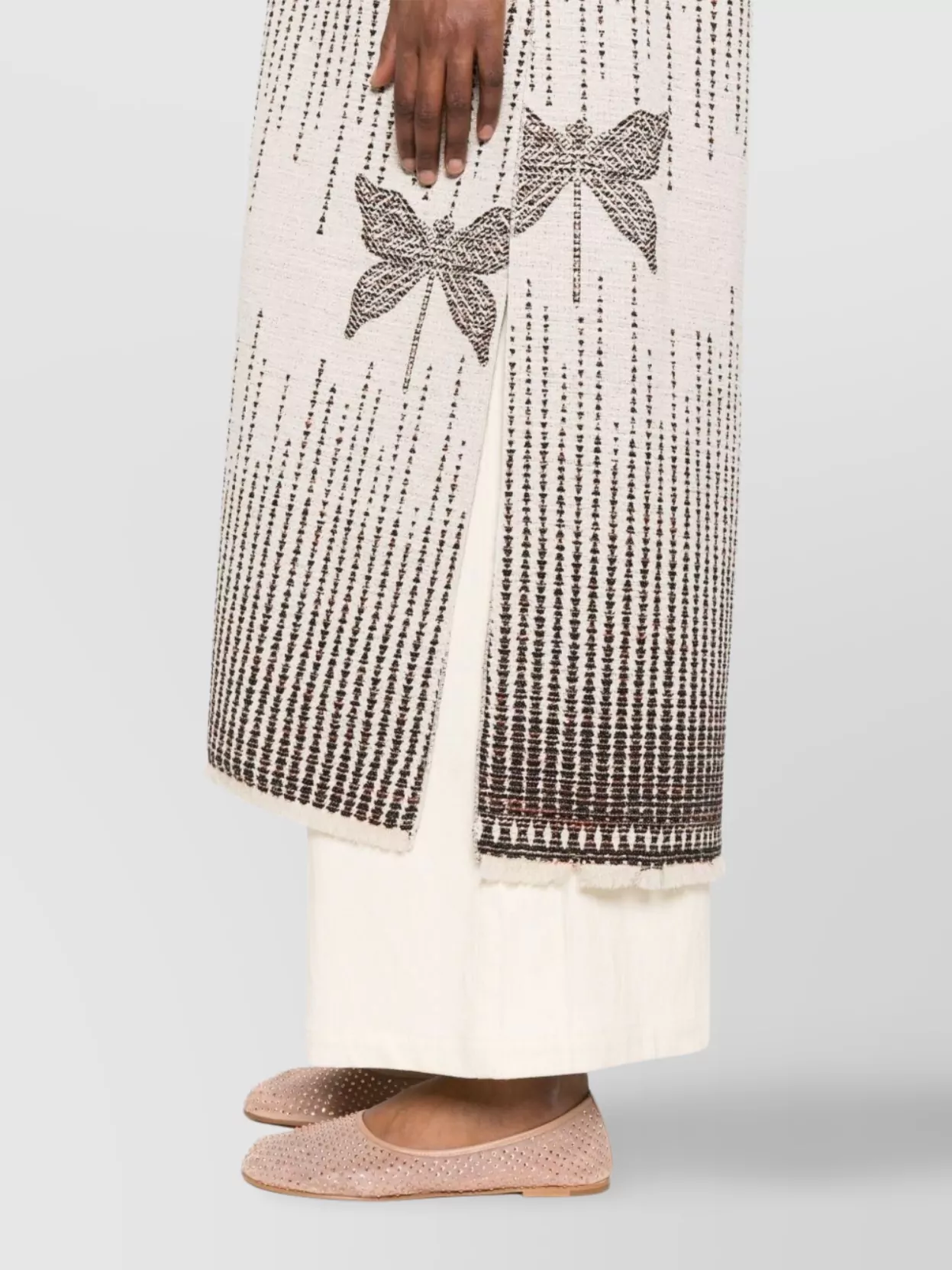 Forte Forte Textured Longline Coat Featuring Side Slits
