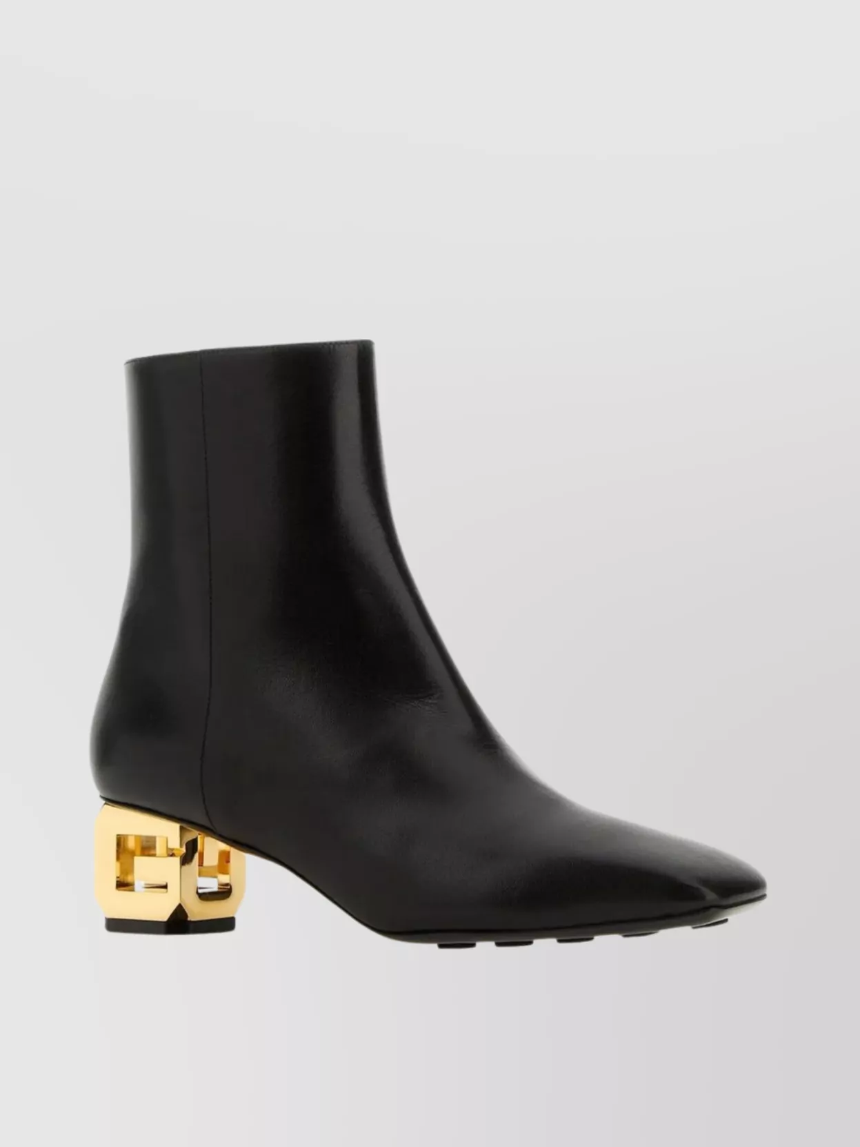Shop Givenchy G Cube Leather Ankle Boots In Black