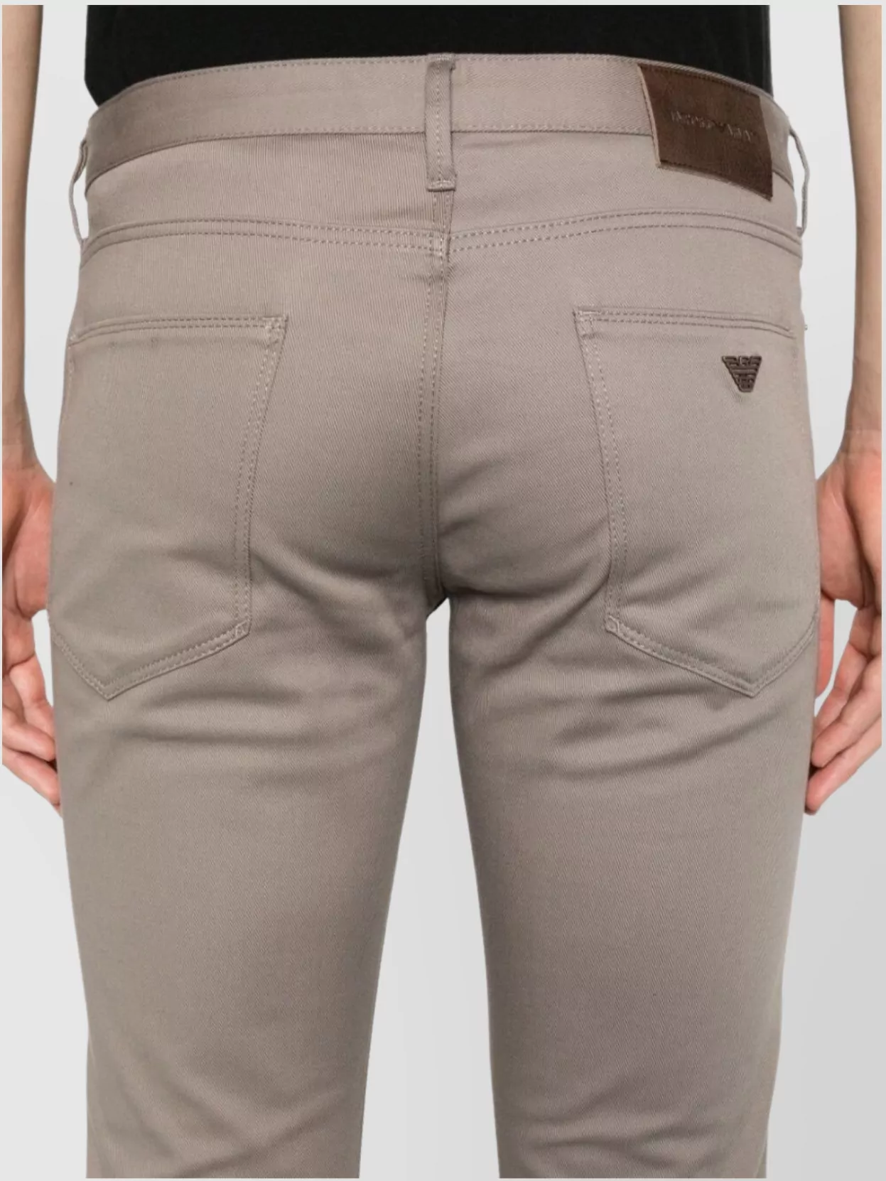 Emporio Armani Cotton Denim Jeans With Belt Loops