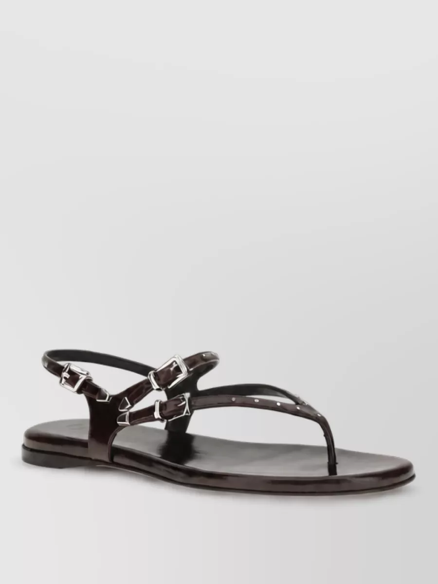 Chloé leather studded flat sandals