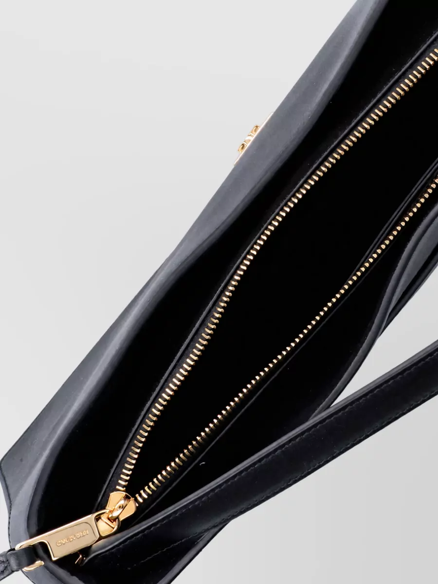 Ferragamo Small Gancini Leather Clutch Bag