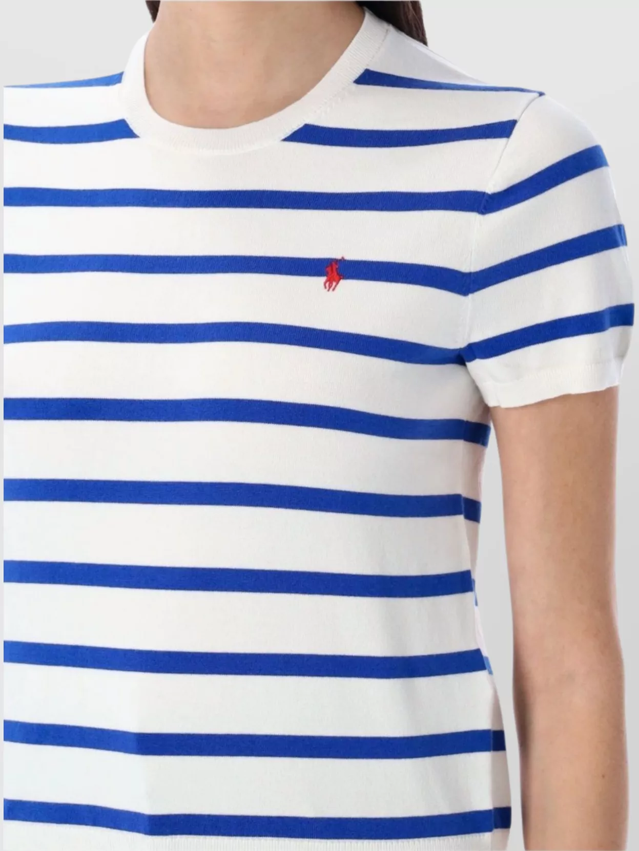 Polo Ralph Lauren Striped Short Sleeve Crew Neck Knit