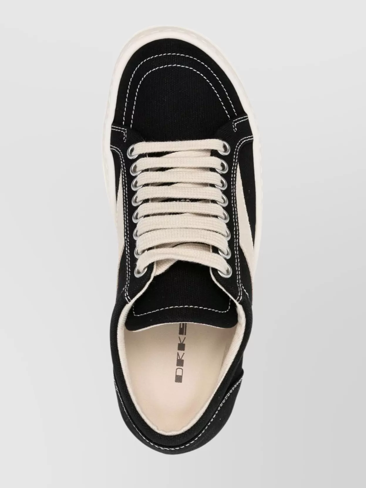 Rick Owens Drkshdw Retro Low-Top Sneakers With Shark Tooth Caps
