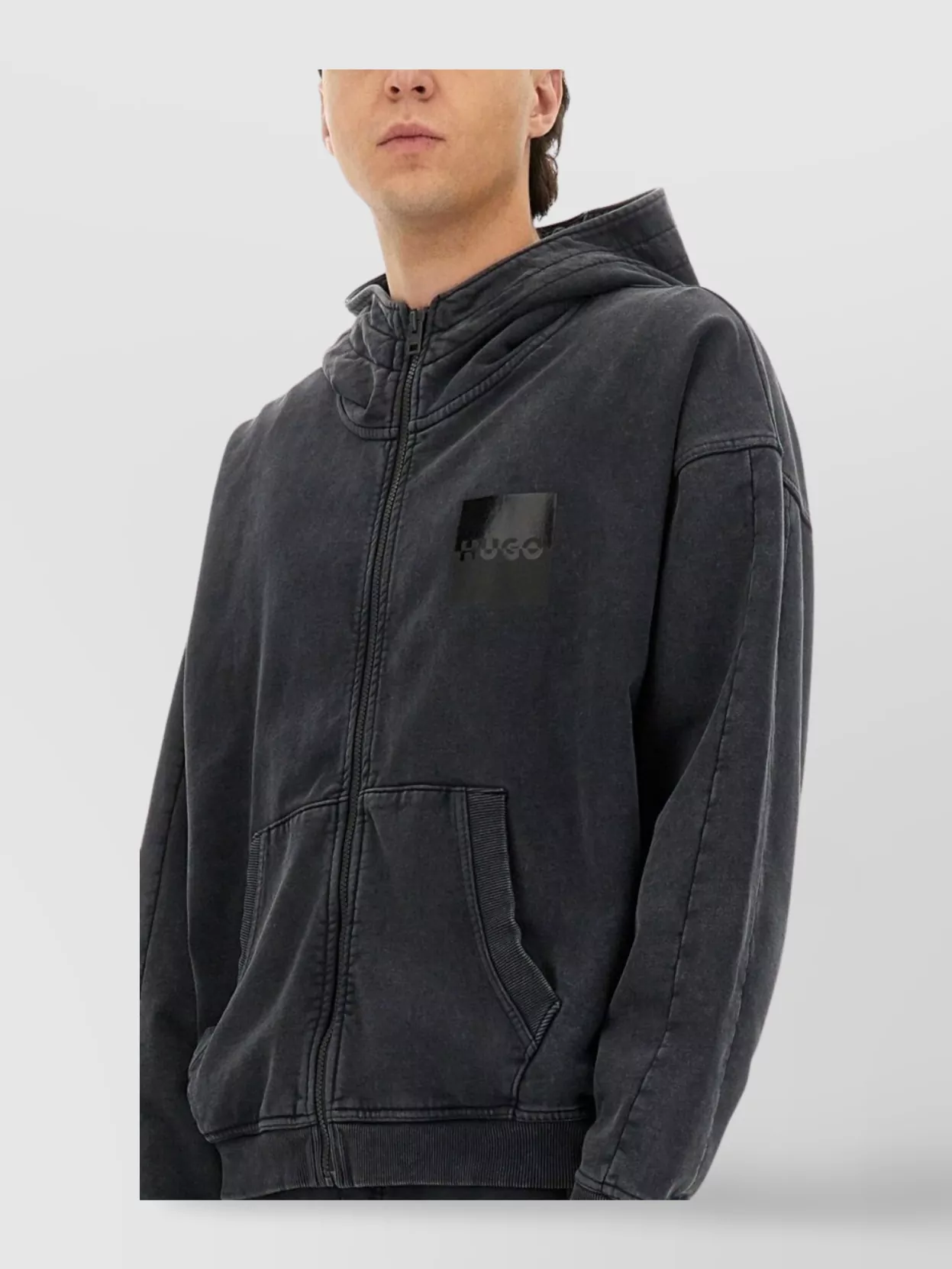 Hugo Hooded Knitwear Kangaroo Pocket