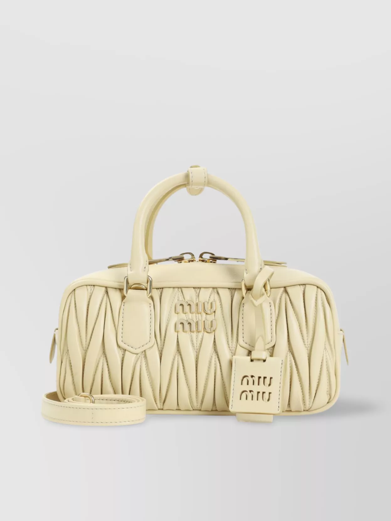 Miu Miu Arcadie  Matelassé Leather Top Handle Bag