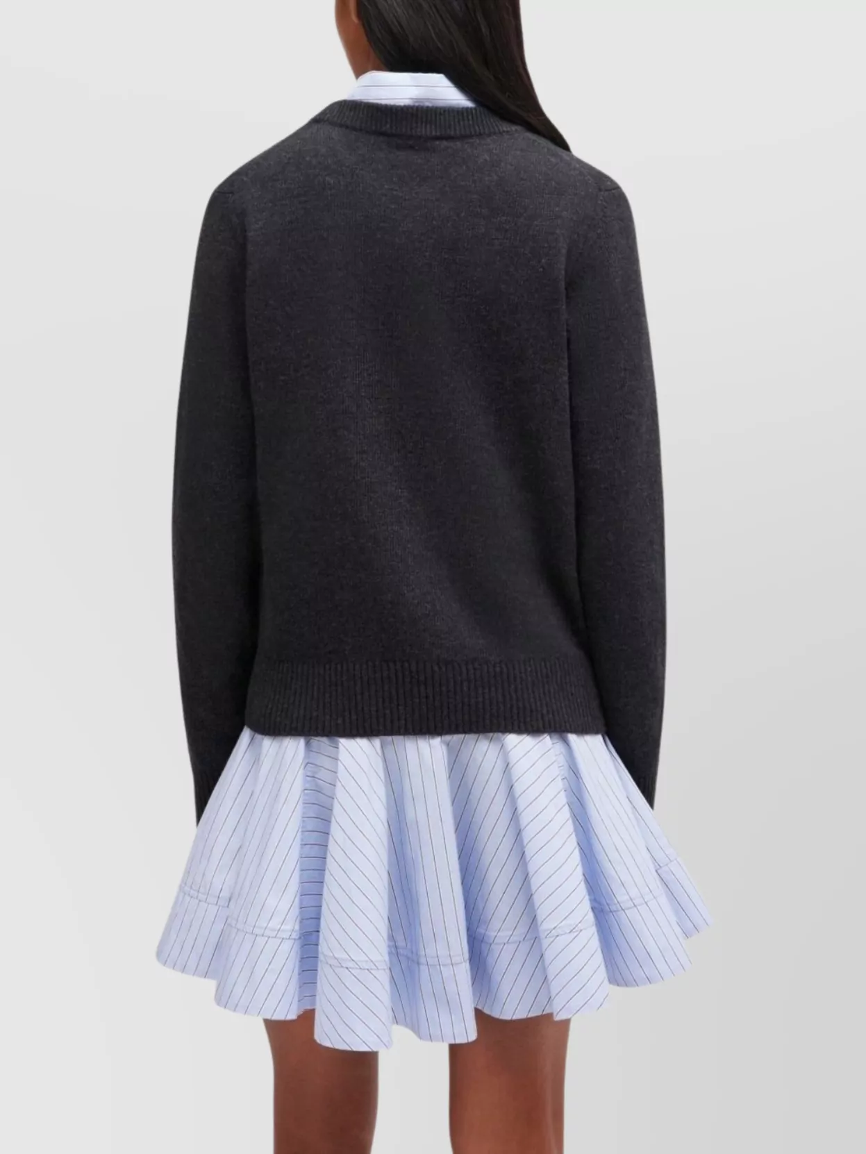 Ganni Dog Graphic Long Sleeve Knit Sweater