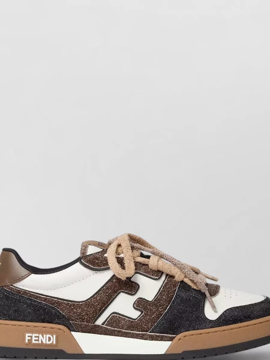Fendi Leather Low-Top Sneakers