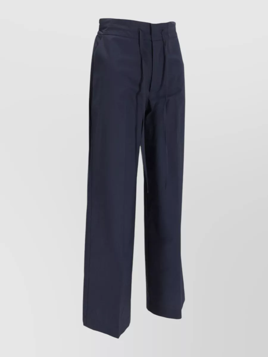 Parosh Trousers Elastic Waistband And Wide Leg