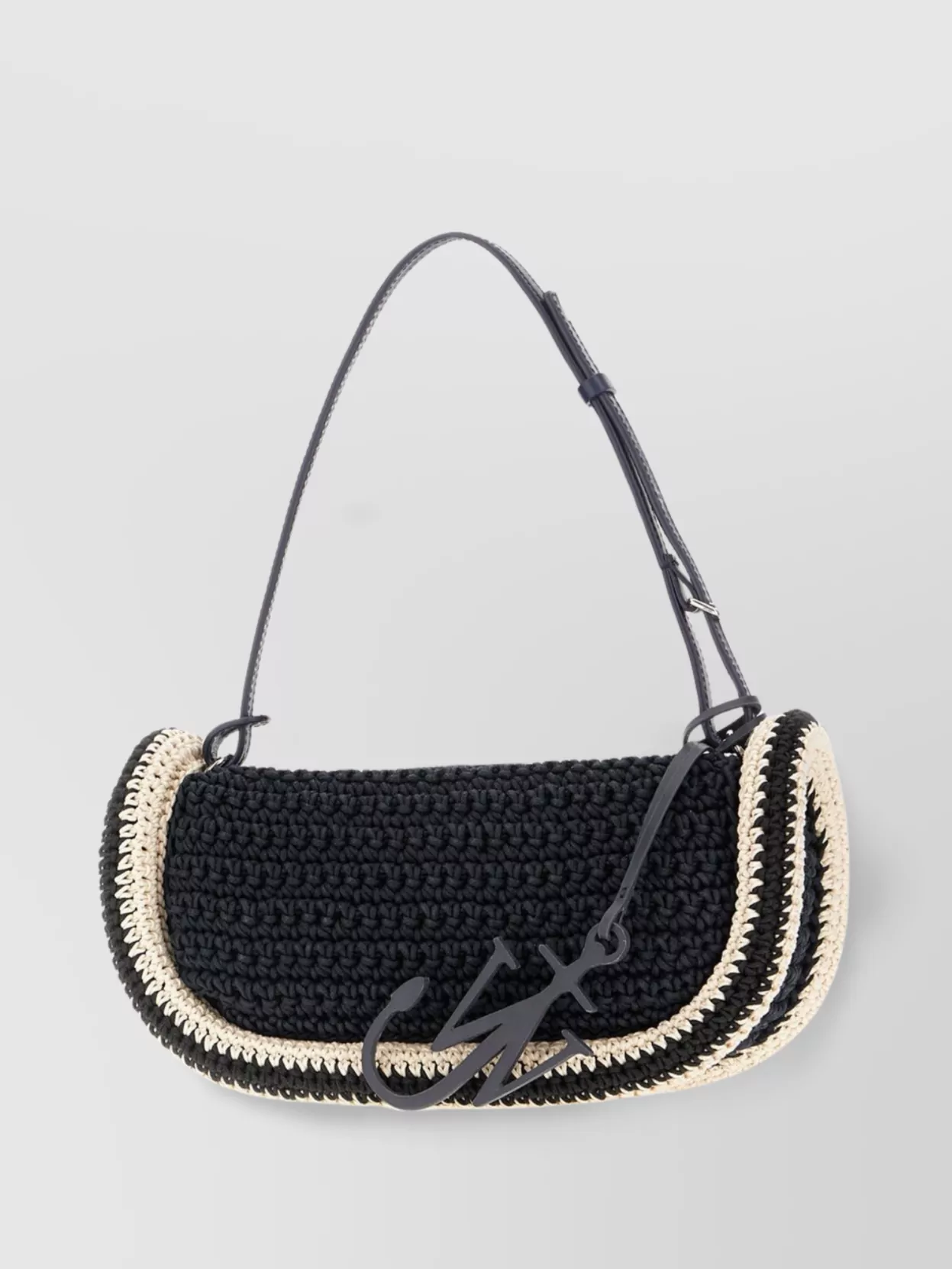 Jw Anderson Raffia Bumper-15 Shoulder Bag Crochet Design
