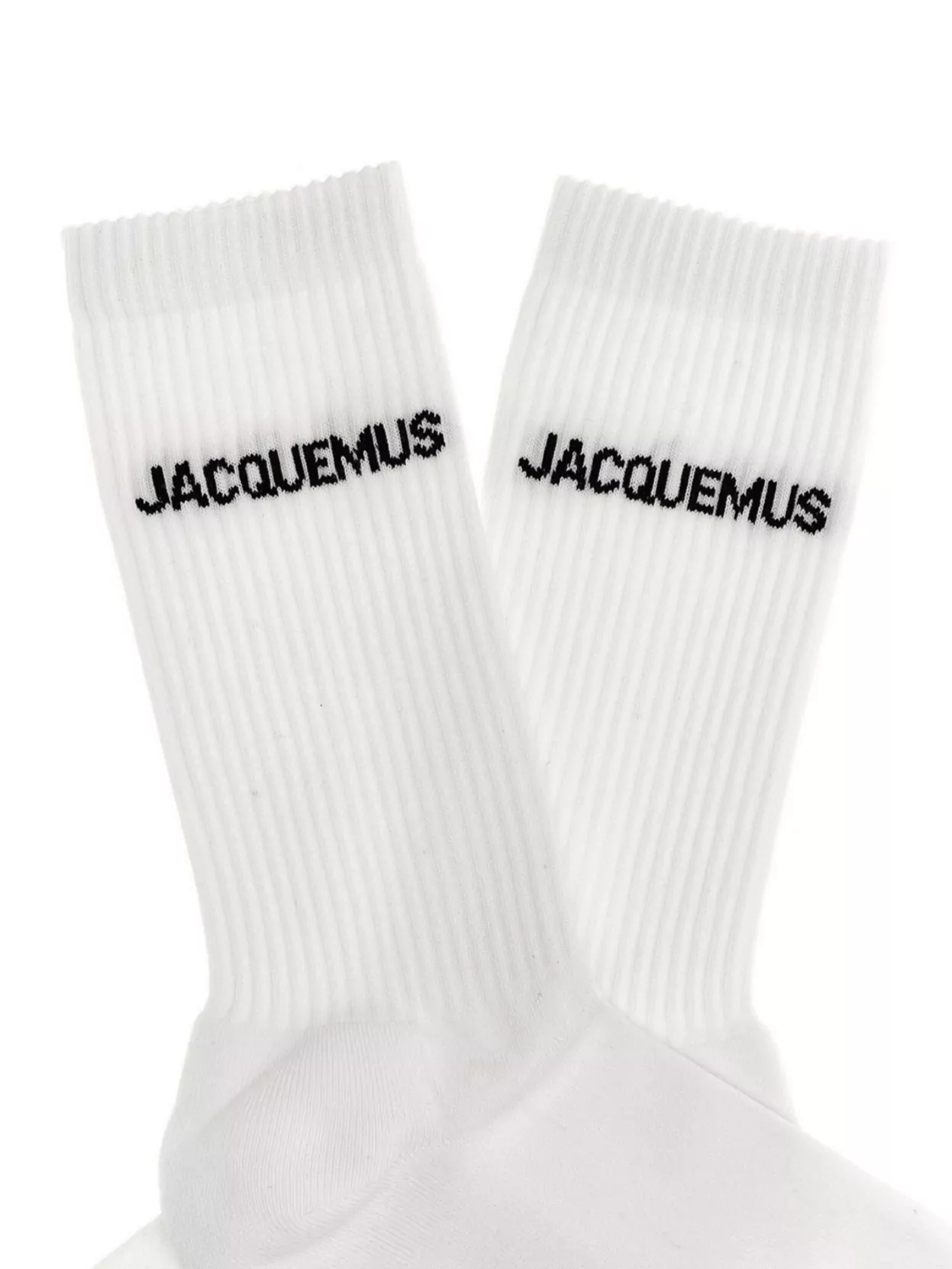 Jacquemus Ribbed Crew Length Socks