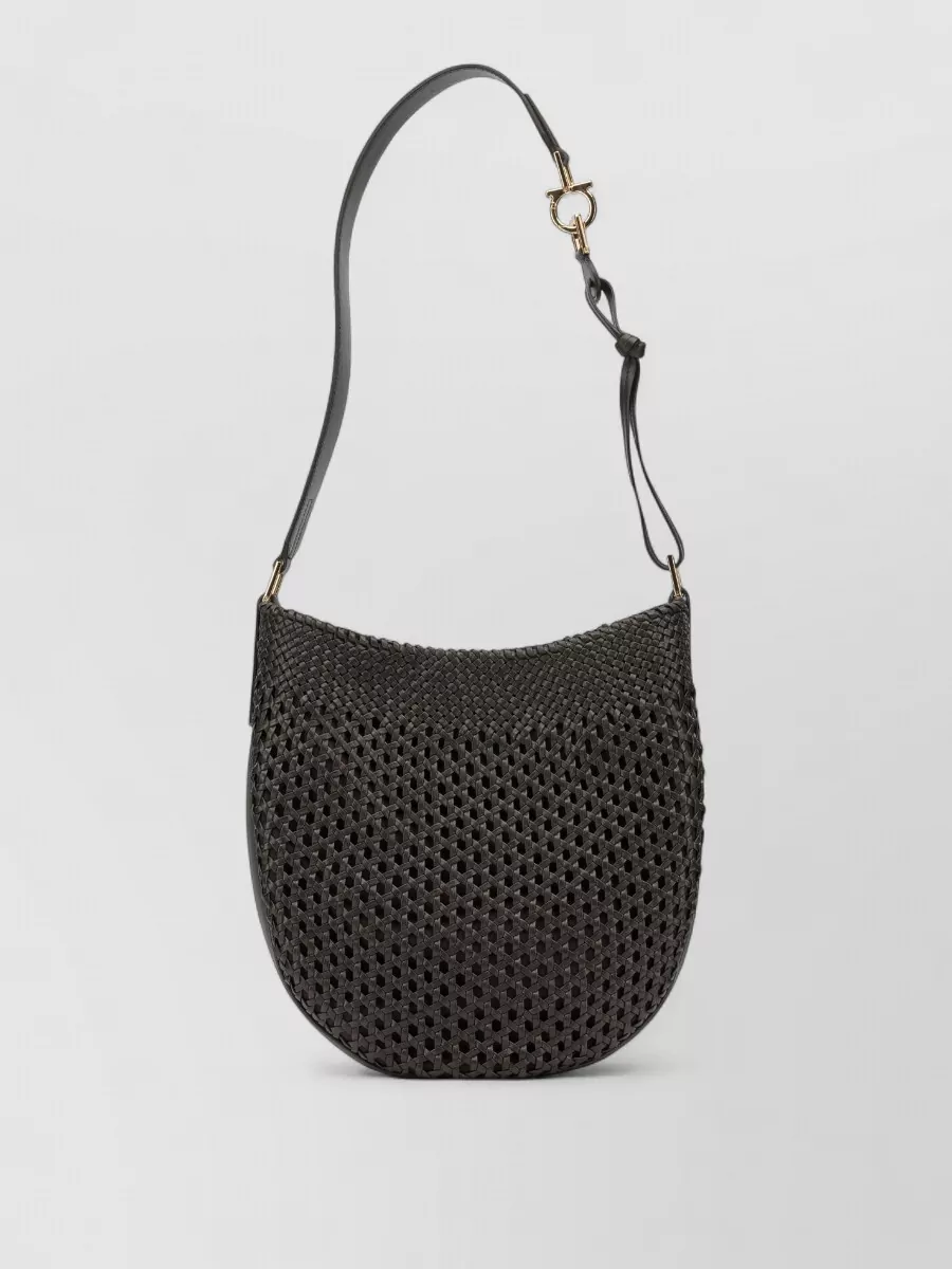 Ferragamo hobo smile small leather shoulder bag