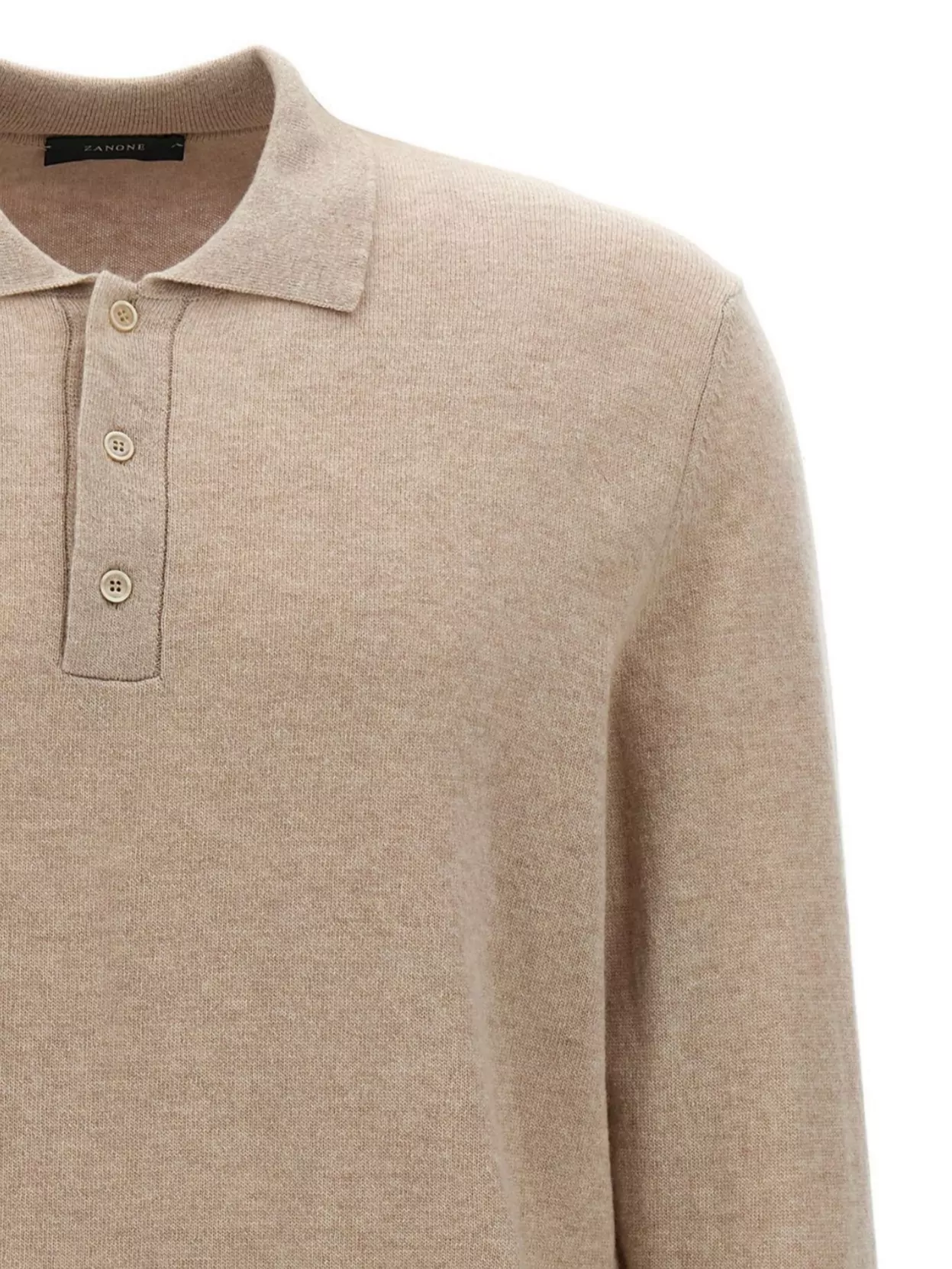 Zanone Cashmere Wool Polo Shirt